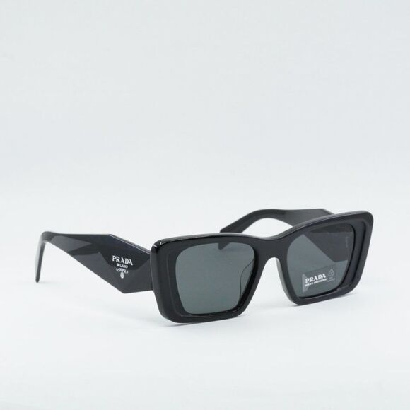 NEWEST PRADA PR08YSF 1AB5S0 BLACK DARK GREY SUNGLASSES - Picture 10 of 12